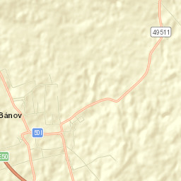 Bánov Street Map