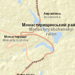 Monastyryshche Street Map