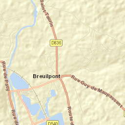 Breuilpont Street Map