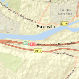 Porcheville Street Map