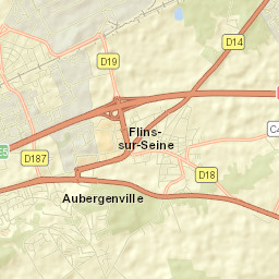 Aubergenville Street Map