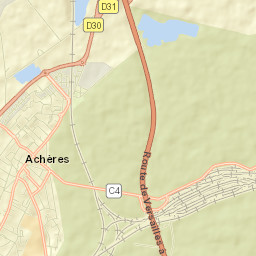 Achères Street Map
