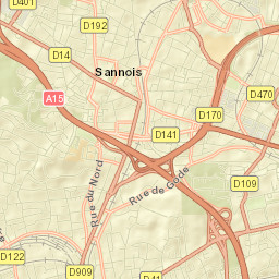 Sannois Street Map