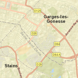 Garges-lès-Gonesse Street Map