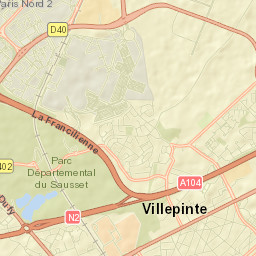 Villepinte Street Map