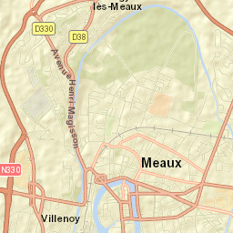 Meaux Street Map