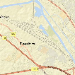 Fagnières Street Map