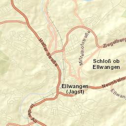 Ellwangen Street Map