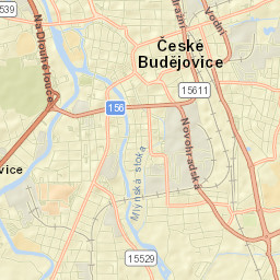 České Budějovice Street Map