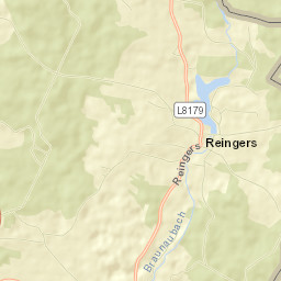 Reingers Street Map