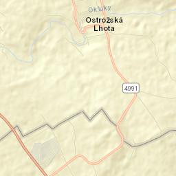 Ostrožská Lhota Street Map