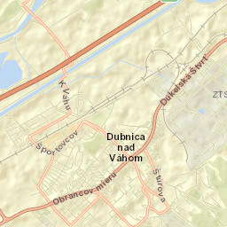 Dubnica nad Váhom Street Map