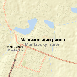 Mankivka Street Map