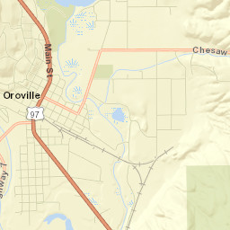 Oroville Street Map