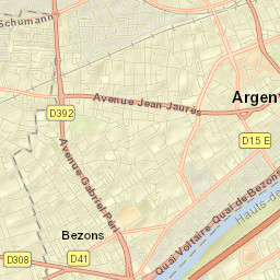 Bezons Street Map