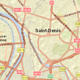 Saint-Denis Street Map