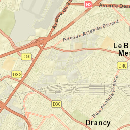 Le Bourget Street Map
