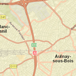 Aulnay-sous-Bois Street Map