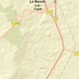 Le Mesnil-sur-Oger Street Map
