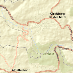 Kirchberg an der Murr Street Map