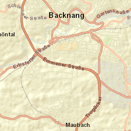 Backnang Street Map