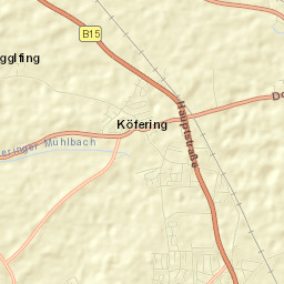 Köfering Street Map