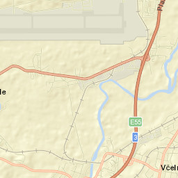 Včelná Street Map