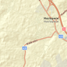 Hustopeče Street Map