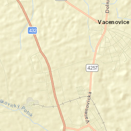 Vacenovice Street Map