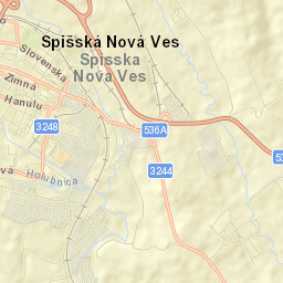 Okres Spišská Nová Ves Street Map