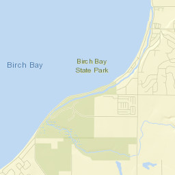 Birch Bay Street Map