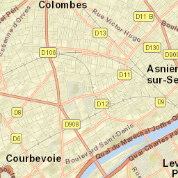 Colombes Street Map