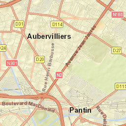 Aubervilliers Street Map