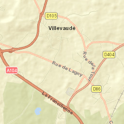 Villevaudé Street Map