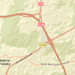 Quincy-Voisins Street Map