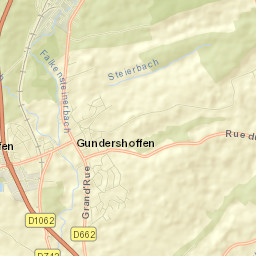 Gundershoffen Street Map