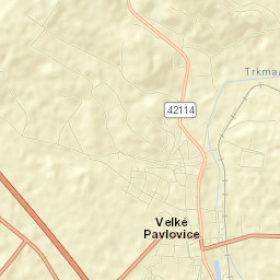 Velké Pavlovice Street Map