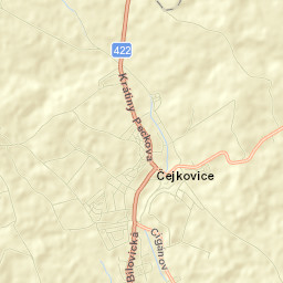 Čejkovice Street Map