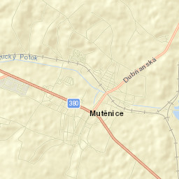 Mutěnice Street Map