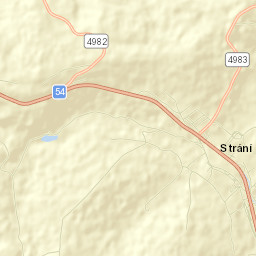 Strání Street Map