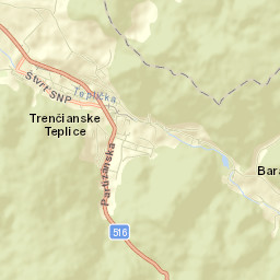 Trenčianske Teplice Street Map