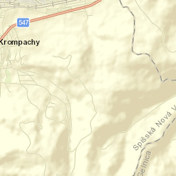 Krompachy Street Map