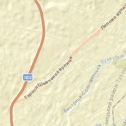 Zahvizdya Street Map