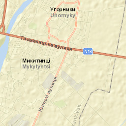 Tysmenyts’kyy Rayon Street Map