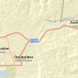 Onufriyivka Street Map