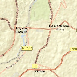 Ivry-la-Bataille Street Map
