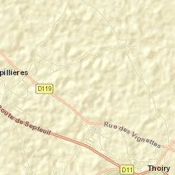 Thoiry Street Map