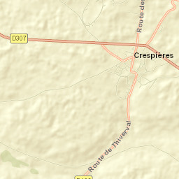 Crespières Street Map
