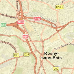 Rosny-sous-Bois Street Map