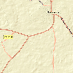 Nomeny Street Map